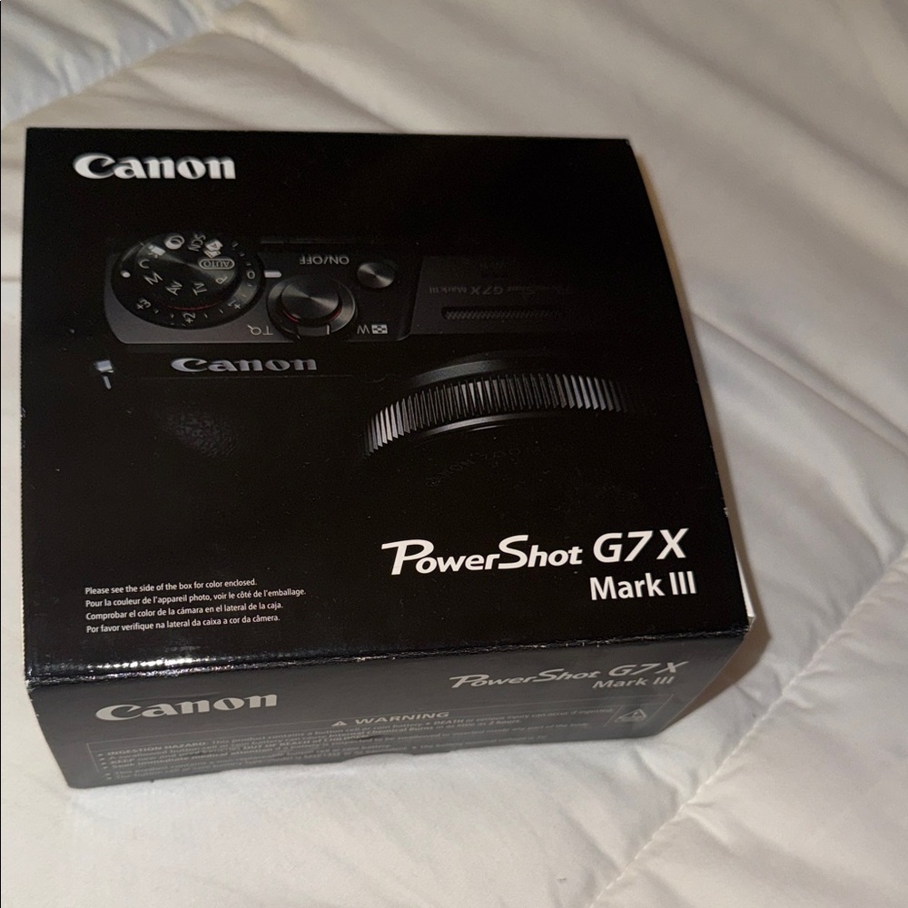 Canon PowerShot G7 X Mark III Compact Camera Box - Black
